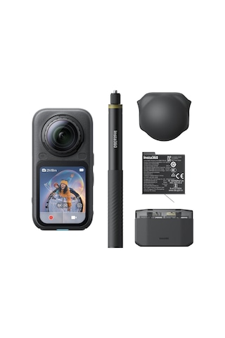 Insta360 X6 360 Aksiyon Kamerası Essentials Bundle Siyah