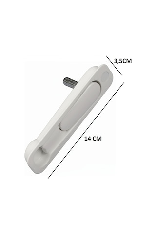 Gömme Gizli Sürme Kolu Beyaz Renk- Pvc & Alüminyum Kapı Pencere Uyumlu 5 Adet