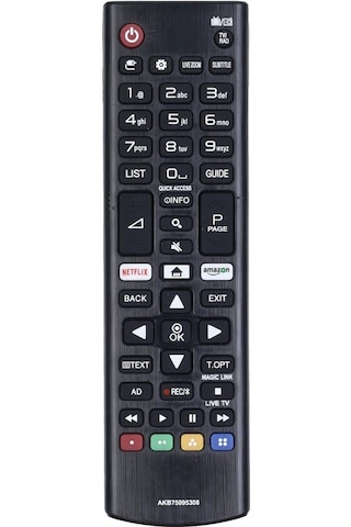 Tunex LG Uyumlu Netflix Amazon Tuşlu Led Tv Kumanda HLG417 Tr-504