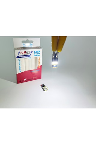 Femex Premium Beyaz T10 15smd 4014chipset Yassı Led Ampul Aktif Canbus
