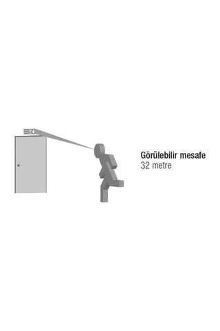 Arsel Aes-26223-l Onled-lite Acil Çıkış Yönlendirme Armatürü Sürekli Ve Kesintide 180 Dak. Yanan 20xf Led