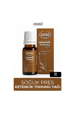 Ersağ Soğuk Pres Ketencik Tohumu Yağı 30 ML
