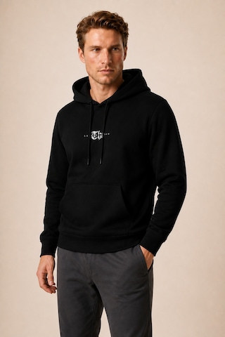 Redline Thenk Yeni Sezon Erkek Regular Fit Kapüşonlu Sweatshirt Siyah