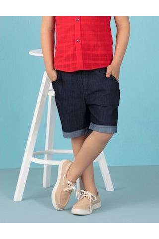 Denokids Ollie&Olla Duble Paça Erkek Çocuk Denim Şort Çok Renkli