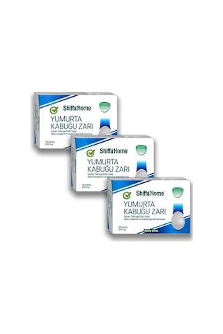 Aksu Vital Shiffa Home Yumurta Kabuğu Zarı 620 MG 30 Kapsül 3 Adet