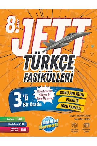 8.sınıf Jett Türkçe Fasikülleri-sempatik Türkçe Soru Bankası -1.dönem Tüm Dersler Soru Bankası