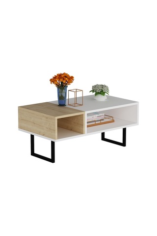 Drop Orta Sehpa Beyaz Safirmeşe