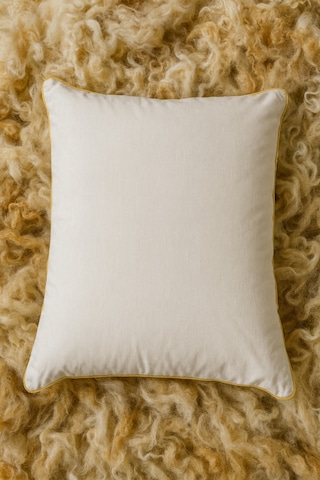 %100 Has Yün Yastık 50x70 Dış Kumaş %100 Pamuklu Beyaz