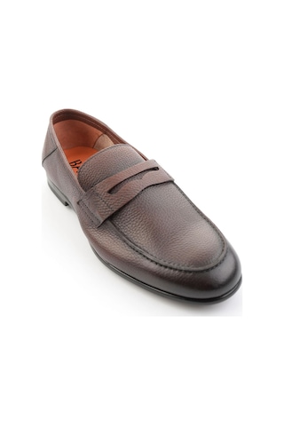 Kahve Hakiki Deri Erkek Loafer Ayakkabı E01648367040