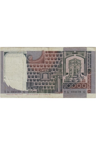 İtalya 10.000 Liret 1976 Çok Temiz+