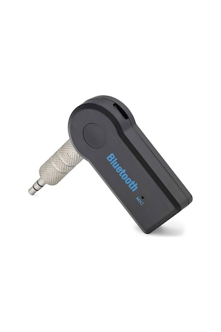Aux Bluetooth Ses Alıcı Adaptör Handsfree - Siyah Hd9001 Evimdeyokyok