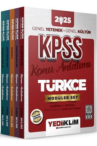 Yediiklim Yayınları 2025 Kpss Genel Yetenek Genel Kültür Konu Anlatımlı Modüler Set