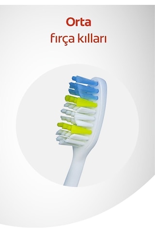Colgate Extra Clean Dil Temizleyicili Arka Dişlere Uzanan Orta Diş Fırçası 3'lü Ekonomik Pake