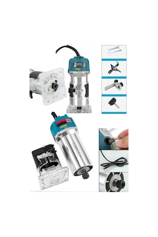 Staxx Blue S35MF 3500 W 6 MM Mini Freze Formika Traşlama Makinesi