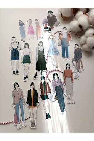 Girls Kız Büyüklü Küçüklü Sticker Set