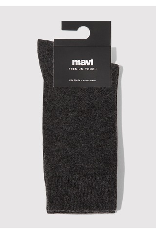 Mavi - Yün Karışımlı Gri Soket Çorap 0912199-12685 Gri