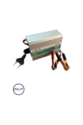 P-tech Tam Otomatik Kesicili 12volt 10amper Akıllı Hızlı Akü Şarj Cihazı