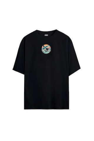 Ogc Köpek Balığı Oversize Unisex T-shirt Siyah
