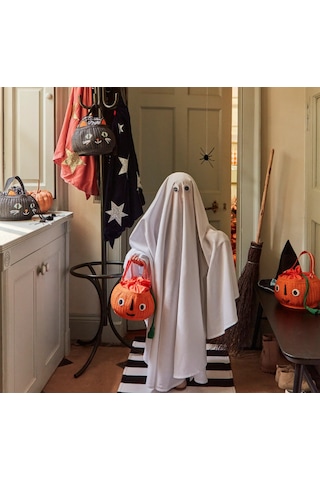 Meri Meri - Trick Or Treat Hasır Çanta - Balkabağı 0 - 99