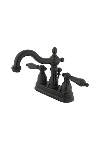 Kb1605alb Heritage 10cm Merkez Set Lavabo Musluğu, Kol Ve Pop-up, Yağlı Bronz Genel
