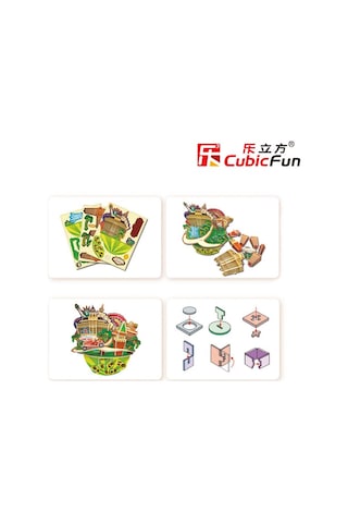 Cubic Fun 3D 64 Parça Puzzle Cityscape - Las Vegas