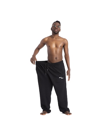 Büyük Beden Erkek Eşofman Altı Cepli Fermuarlı Blr-08- 1000 Siyah