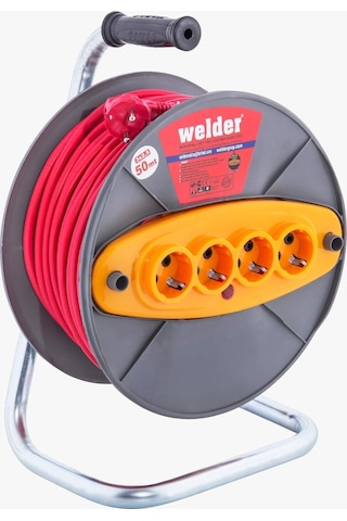 Seyyar Makaralı Uzatma Kablosu 3 x 2.5 MM 50 M