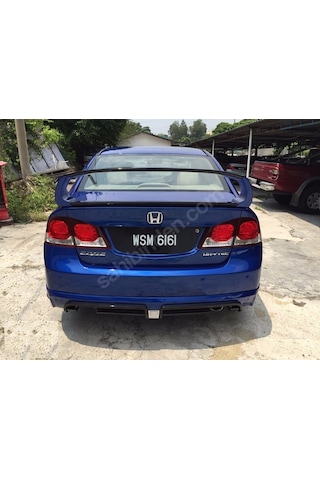 Honda Civic Fd6 Mugen Rr Arka Ek (Plastik) Honda Civic Fd6 Mugen