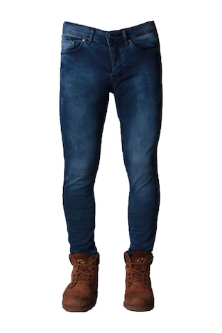 Erkek Likralı Denim - Kot Pantolon Koyu Mavi Jeans Koyu Mavi