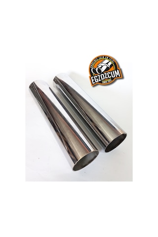 60 Mm. Düz Nikelaj Varex Egzoz Eksoz Çıkış Borusu
