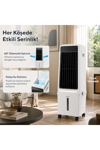 Kumtel Sulu Portatif Hava Soğutucu Air Cooler Hac-04