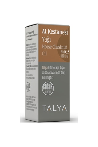 Talya Soğuk Sıkım %100 Saf ve Doğal  At Kestanesi Yağı 20 ML
