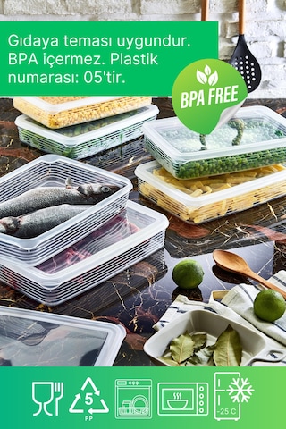 Grimorlife 4 Adet Buzdolabı Düzenleyici Saklama Kabı Seti 2,3 Lt Şeffaf- Sebze Meyve Erzak Saklama -dipfriz Diğer