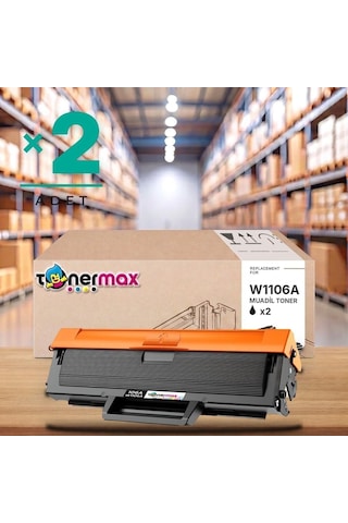 Hp Laser Mfp 135a Uyumlu Toner Çipli W1106a 2'li 1.000 Sayfa