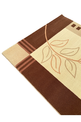 Saray Halı Klasik 1938 Krem 100x200 Kahve Yolluk 2 Metre Açık Kahverengi - Krem