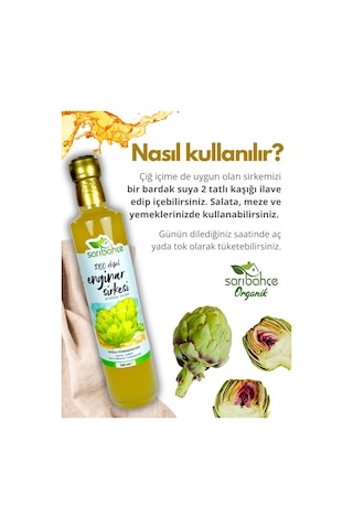 Enginar Sirkesi 500 Ml 2'li Paket - Organik Doğal Fermantasyon