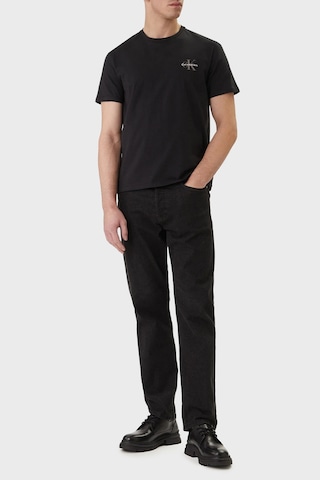 Calvin Klein Erkek T Shirt Lv04rf278g Ub1 Siyah Siyah