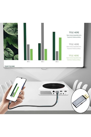 Suntek Bilgisayar Için Usb-c Dişi - Erkek Transfer Dp-pd