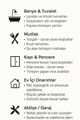 Tixofix Asetik Silikon Dh280 280 Gr 001 Beyaz