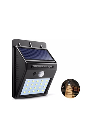 Noas 20w Neptün Solar Aplik Beyaz Işık Yl84-2001-s Siyah