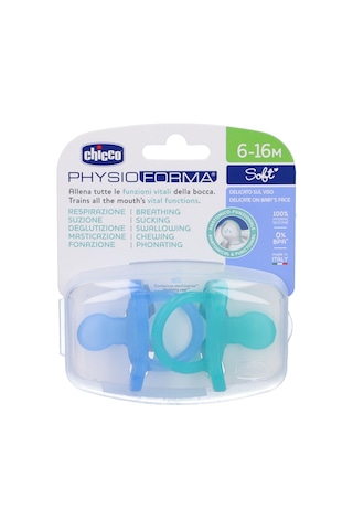 Chicco Physioforma Soft 2'li Silikon Emzik 6-16 Ay Erkek