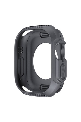 Watch Ultra 49mm Silikon Tpu Kasa Koruyucu Frm Watch Gard 31 - Gri