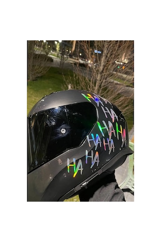 Dekoratif Hahaha Sticker - Hologram - 15 X 30 Cm 1 Adet