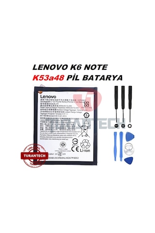 Lenovo K6 Note K53A48 Bl270 Batarya Pil ve Tamir Seti