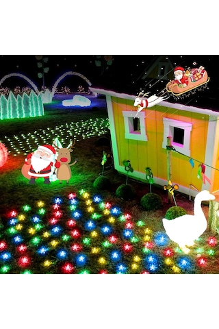 Güneş Enerjili Led Bahçe Aydınlatması 5m Renkli Kiraz(RGB)  Solar Diğer