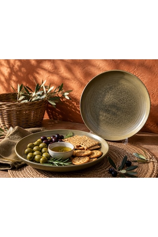 2'li Adelfa Ripple Deep Plate 26 Cm 1000 Cc Ana Yemek / Şef Sunum / Sulu Yemek / Bowl Servis Tabağı Çok renkli