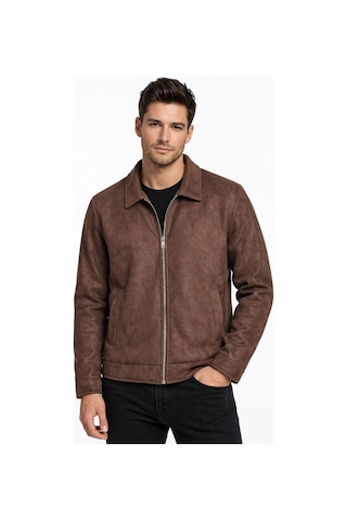 Dynamo Erkek Siyah Regular Fit Mevsimlik Süet Spor Mont Bgl-st05013 Kahverengi