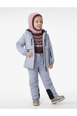 Koton Kapşonlu Uzun Kollu Fermuar Detaylı Oversize Mont Mavi 6wkg00030aw Mavi