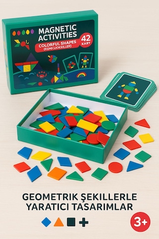 Magnetik Yapboz Dünyası Maynetik 90 Parça + 42 Kart