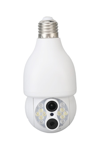 Teltree 1080p Hd Işık Ampülü Güvenlik Kamerası, İki Yönlü Konuşma, Renkli Gece Görüşü, Wifi İzleme, Hareket Algılama, Ac110-240v